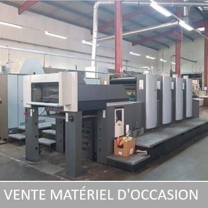 Nous vendons les machines d'occasion : Presse Offset Massicot Machines de façonnage et de finition...